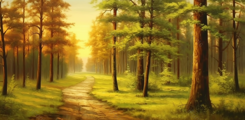 户外森林林间小路手绘插画图,插画/手绘图,插画/手绘图库,插画/手绘图下载,插画/手绘